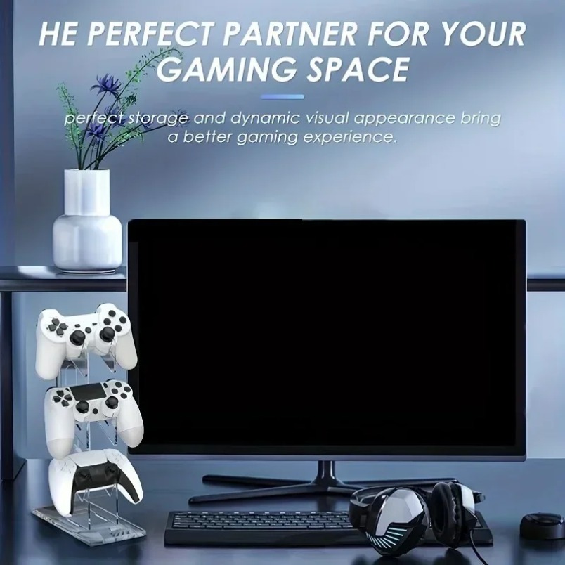 Game Storage Rack 3 Tier Contr - Desk Setup Headphones ulasan dan harga
