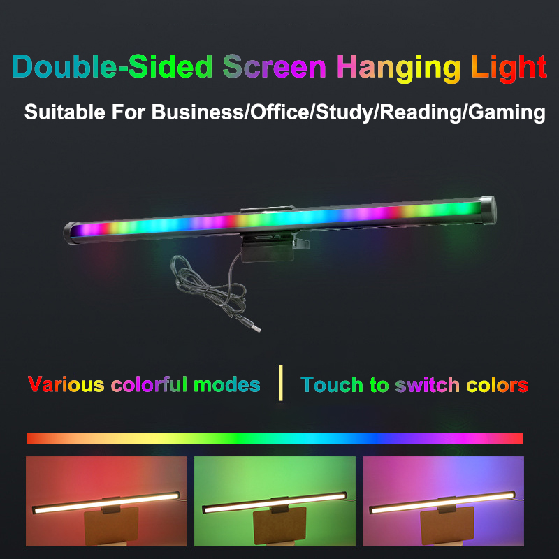 40CM RGB Atmosphere Table Lamp - Desk Setup Room ulasan dan harga
