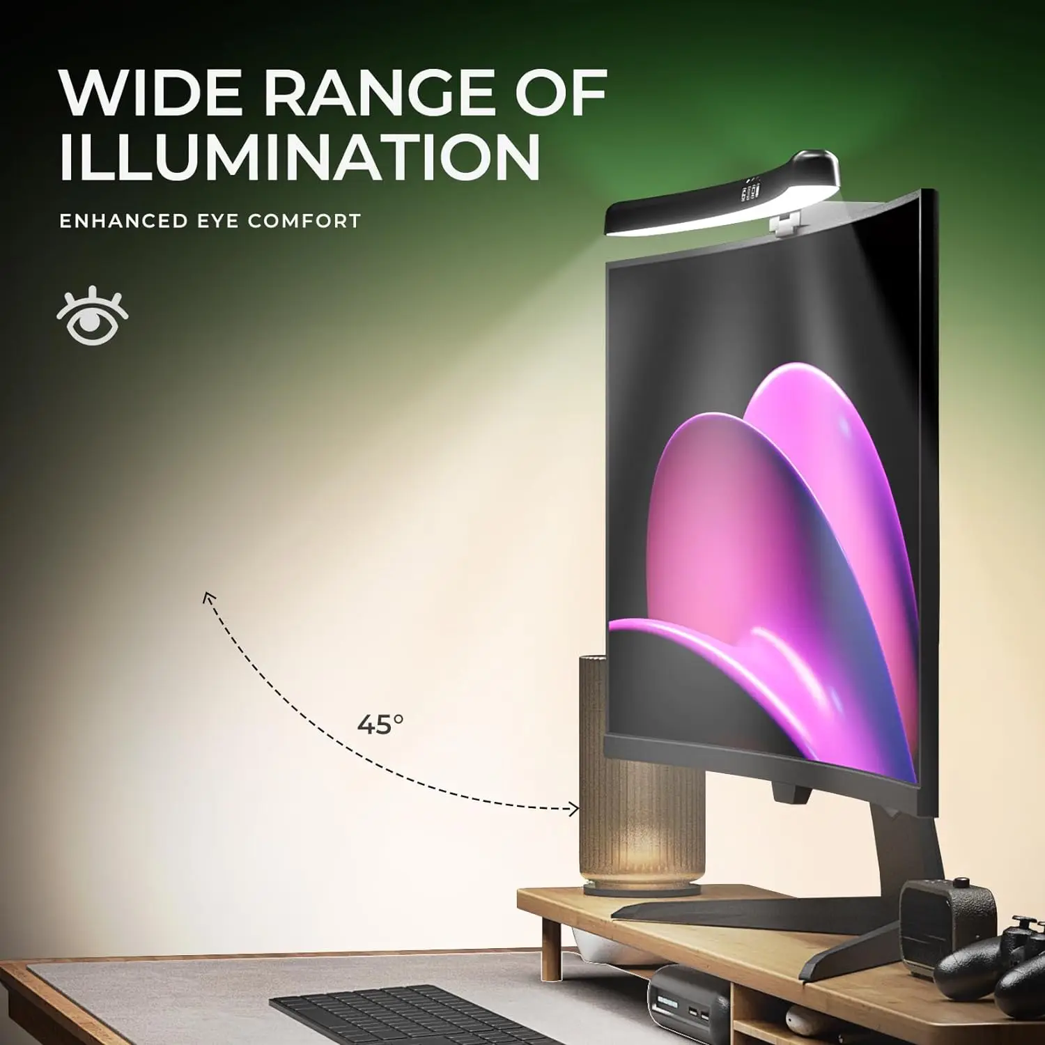 Computer Monitor Light Bar RGB - Desk Setup Gaming ulasan dan harga